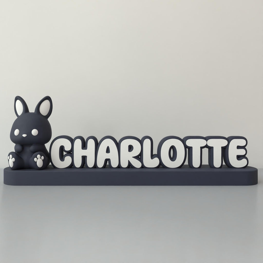 Custom Bunny Nameplate
