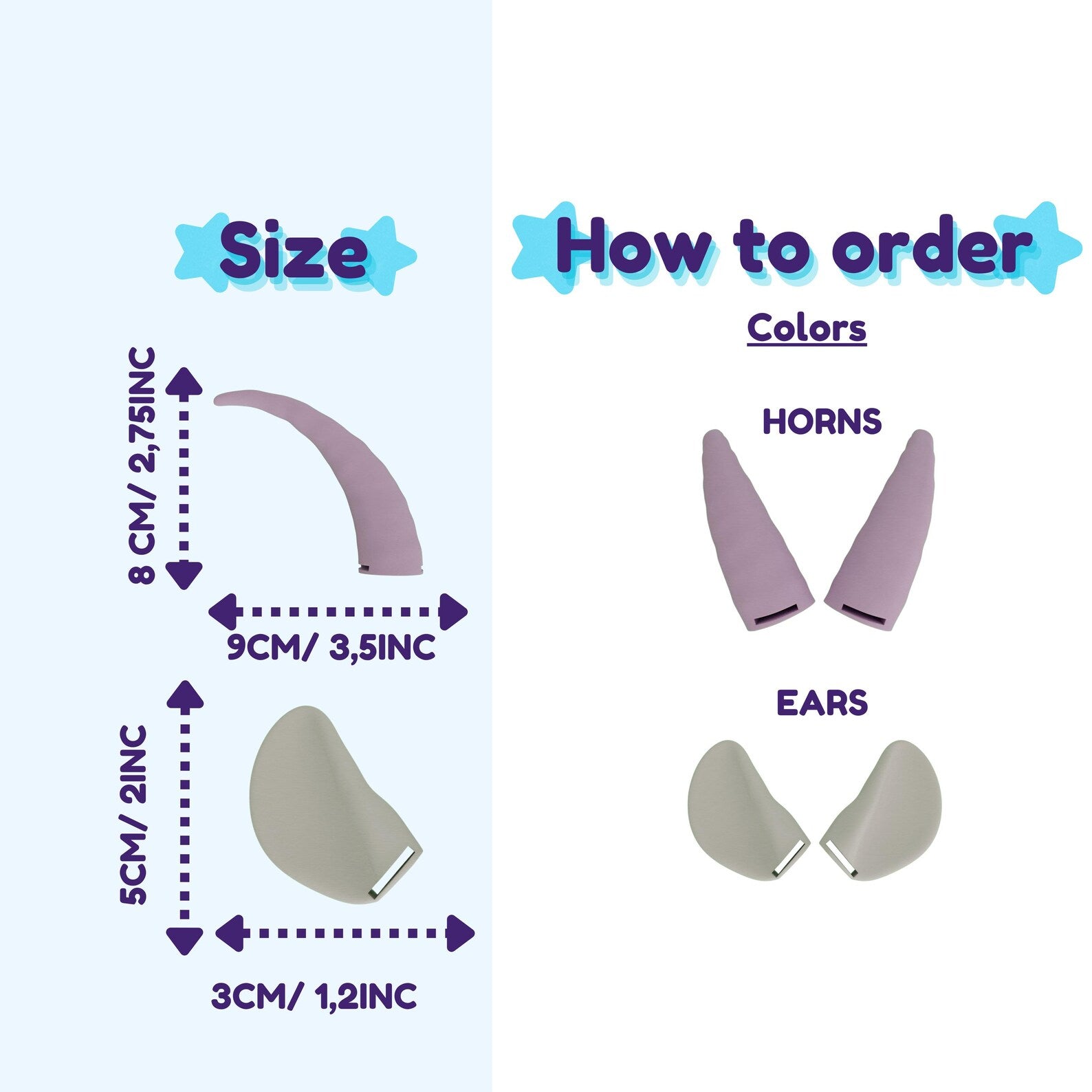Goat Horns with Ears